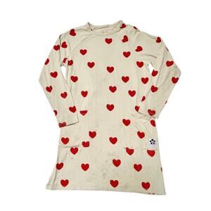 Mini Rodini Hearts Pocket Dress Size 6-8